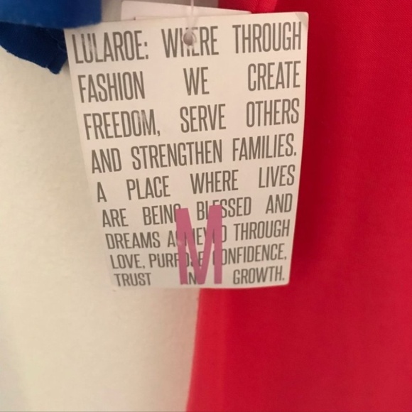 3/$30 Julia dress medium coral and blue cozy T shirt dress - Picture 2 of 9